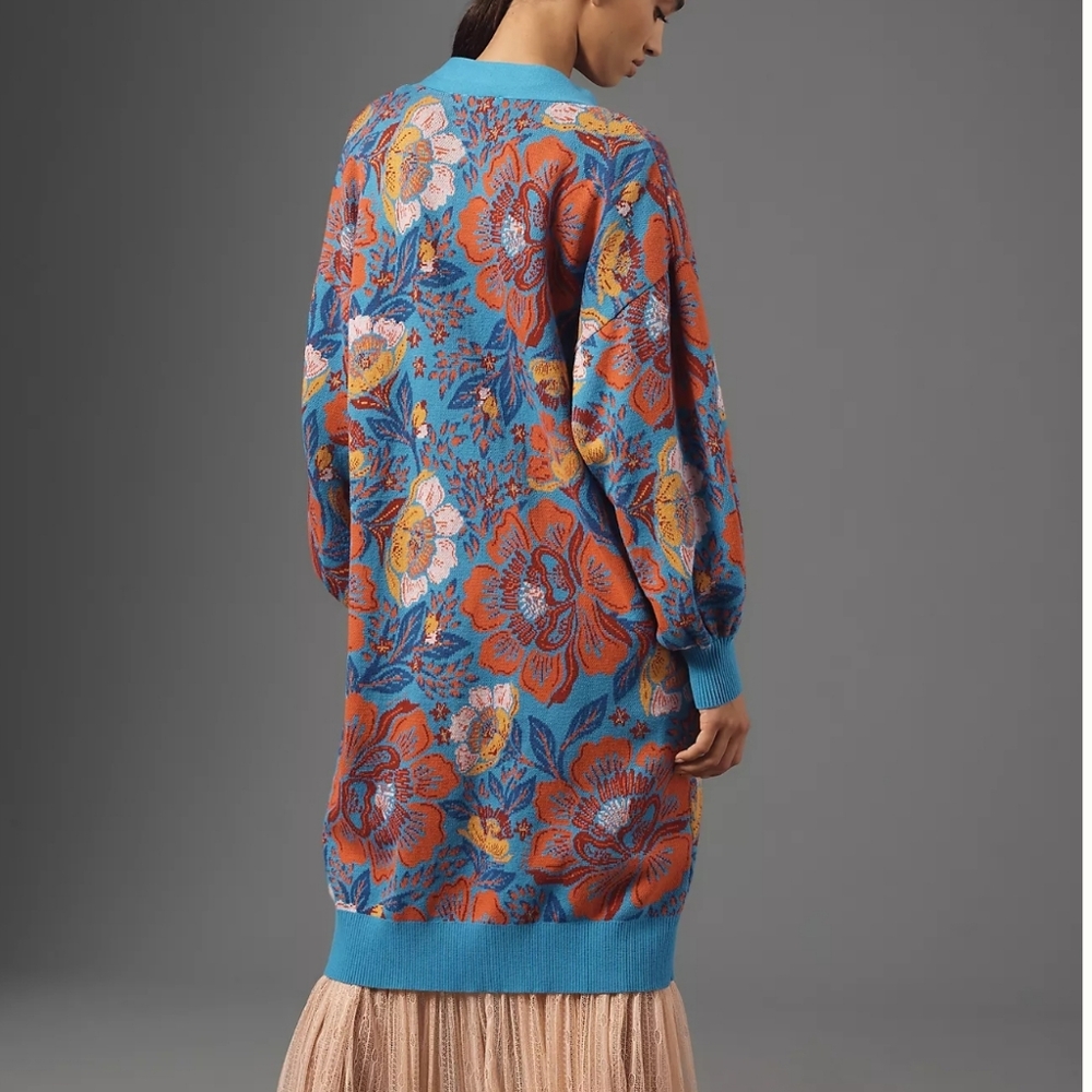 FARM Rio Floral Printed Cardigan Sweater